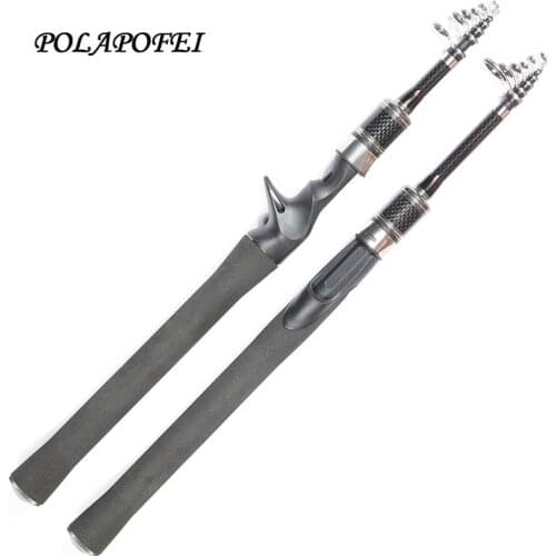 Telescopic Fishing Rod Carbon Fiber Fishing Rod Super Short Pocket Portable Spinning Pole Mini Rods