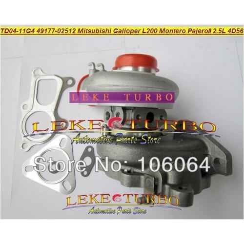 Free Ship TD04 49177-02512 28200-42540 Water Cooled Turbo For Mitsubishi L200 Pajero II For Hyundai Galloper 4D56Q EC 4D56 2.5L