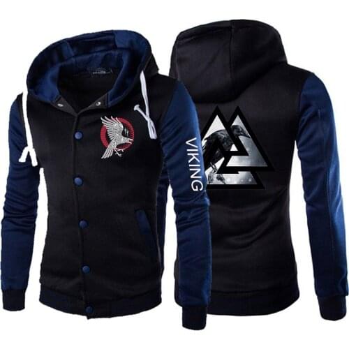 Unisex Men Viking legend Ragnars Raven Jackets Designer Uniform Unisex Baseball Coat Sport Cotton Sweatshirts Hoodies