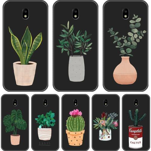 Back Cover For Samsung Galaxy J4 J6 J8 Plus Silicone Soft Cactus Phone Case For Samsung J2 J5 J7 Prime J3 J5 J7 2015 2016 2017