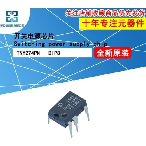 10pcs/Lot TNY274PN Switching Power Supply Chip AC/DC Conversion DIP8 Inline New and Original