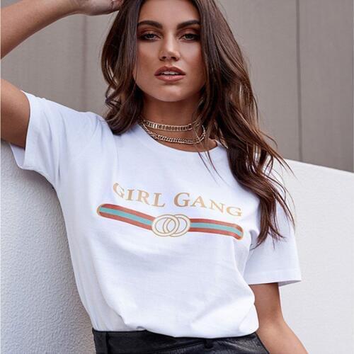 2018 Suumer Women T Shirt Letter Printing Brand Female T-shirt Casual Loose Short Sleeve O Neck Tops camisetas mujer