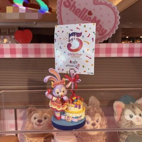 2021.4 Shanghai Disney 5th Anniversary Star Dailu Rabbit Cartoon Cute Photo Clip Note Clip Decoration Gift AG2500
