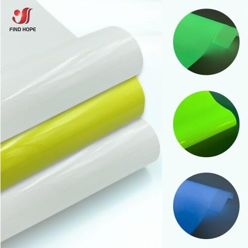 30cm*50cm Glow in the Dark Heat Transfer Vinyl Roll Iron On T-Shirt Luminous HTV Printing Clothing for Cricut DIY