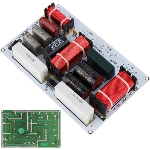 350W Metal + Plastic 3 Way Treble Medium Bass Speaker Frequency Divider Crossover Filter