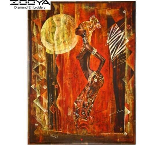 5D DIY Diamond Painting Abstract Art Women Portrait Embroidery Diamond Painting Cross Stitch Rhinestone Mosaic Painting BJ1462