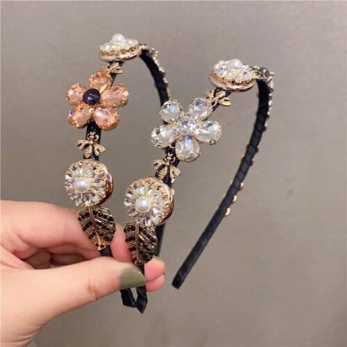 Baroque High grade colorful pearls Hair Hoop Headband Hairband for Women Girls elegant sweet Hair Band Hair Accessories