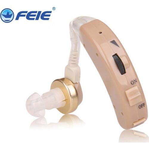 Wireless Invisible Hearing Aid Earphone for Old People Hearing Loss Rechargeable Deafness Hard of Hearing beige Color S-8A