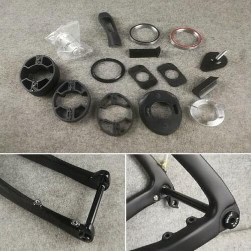 In Stock Black on Black BoB T1100 1K 56cm F12 Disc Carbon Road Frames BSA Frameset Talon Handlebar with 420*110mm