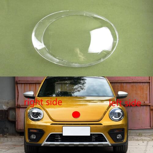 For VW Beetle 2013 2014 2015 2016 2017 2018 2019 Headlamp Lamp Cover Glass Shell Headlight Cover Transparent Lampshade Lens
