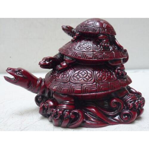 Imitation mahogany millennium turtle resin turtle dining kitchen ocean mold decoration depart crafts sculpture statues Home