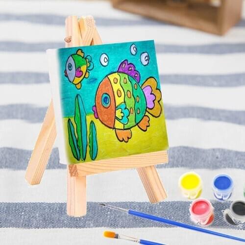 The Artist Oil Painting Wood Mini Easel For White Canvas Painting Cloth Furniture Furnishing For Painting Canvas Art Supplies