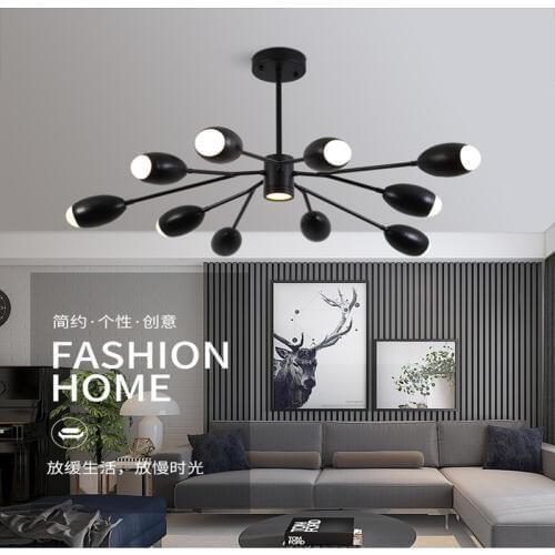 Nordic Loft Art Design LED Pendant Lamps Modern Creative Living Room Apartment Model Room Dinner Hall Hanging Lights