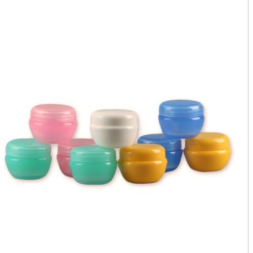 10g few colors plastic tin pot bottle jar eye essence sample test container eye shadow moisturizer skin care cosmetic packing