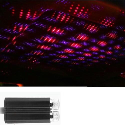 2 heads USB Car Interior Roof Star projector lamp night Light Universal Disco Stage Sky Laser indoor Lighting Decoration