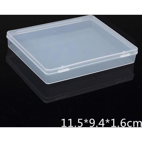 Transparent plastic box Storage Collections Product packaging box dressing case mini Case out size 11.8*9.8*2cm