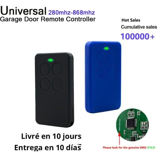 Garage Door Remote Control Duplicator 280MHz-868MHz Multi-Frequency Code Grabber Clone Gate Remote Control Garage Door Opener