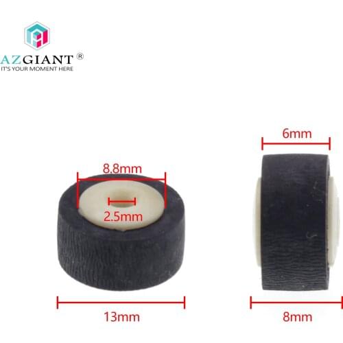 2pcs13x8x2.5mm Card Seat Audio Belt Pulley Tape Recorder Rubber Wheel Deck Cassette Pressure Recorder Stereo Pinch Roller
