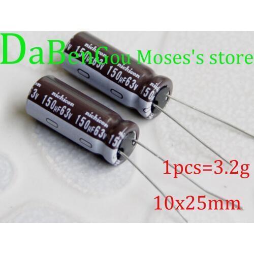 63V 150uf Original New nichicon Electrolytic Capacitor Radial Capacitance 10x25mm (500pcs)