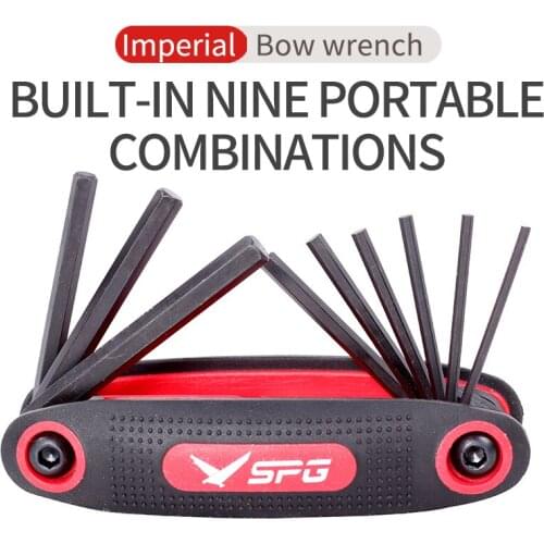 Folding And Portable Chrome Vanadium Steel Archery Compound Bow Equipment Mini Hexagon Spanner