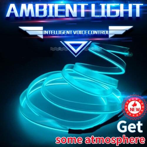 1m/2m/3m Car Interior Lighting LED Ambient Lights Strip Decoration Flexible Neon Light Line Usb Auto Decorative Atmosphere Lamp