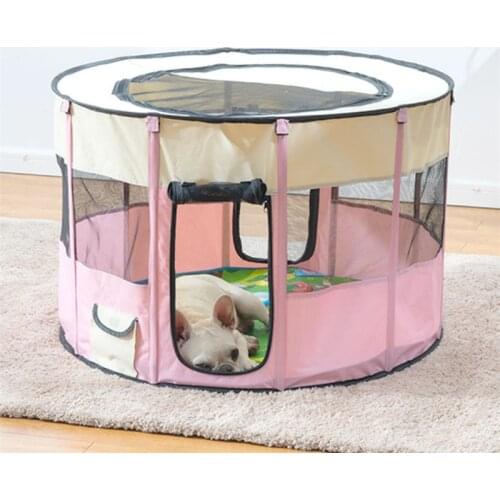 Outdoor House For Small Large Dogs Breathable Pet Tent Delivery Room Creative Portable Travel Foldable Round Cat Puppy Litter