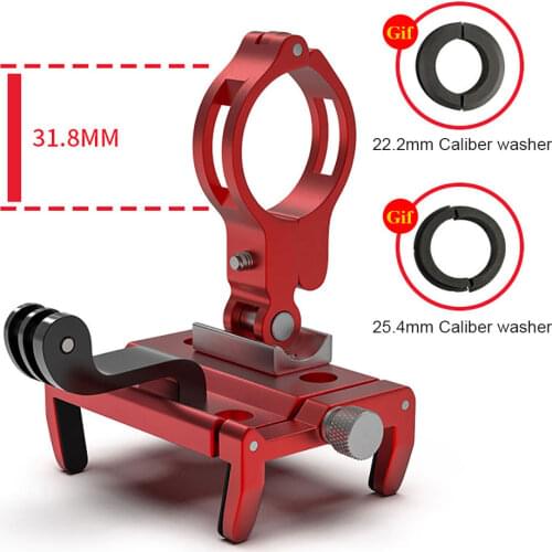 2020 New GUB 2 in 1 Bicycle Phone Holder Camera Stand Aluminum Alloy MTB Road Bike Motorcycle GPS Support Cycling Handlebar Clip
