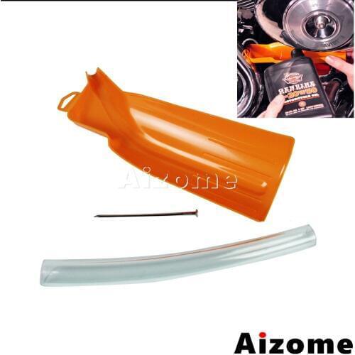 Motorcycle 63794-10 Drop Free Oil Catcher Oil Fill Refill Funnel For Harley Softail Dyna Breakout Touring Sportster XL 883 1200