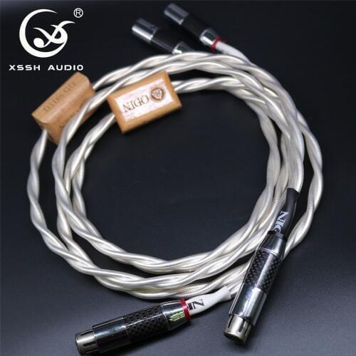 XSSH Audio High Quality ODIN 3 pins Female XLR to Male XLR Balance Line Cable XLR cables Audio Wire