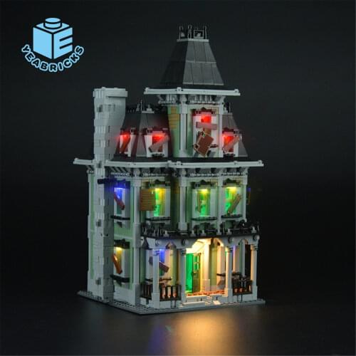 MTELE Brand LED Light Up Kit For City Monster Fighter Haunted House Building Block Compatible With Model 10228
