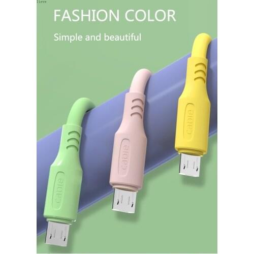 Liquid Silicone charge Cable For samsung smartphones phones xiaomi redmi Android phone Fast USB Cable Mobile Phone Cord Wire