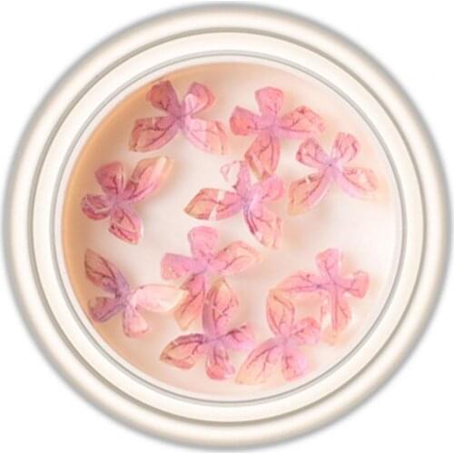 10Pcs/Bottle Nail Art Sticker 3D Butterfly Shape Decorative Resin Heat Shrinkable Fingernails Decor for Women