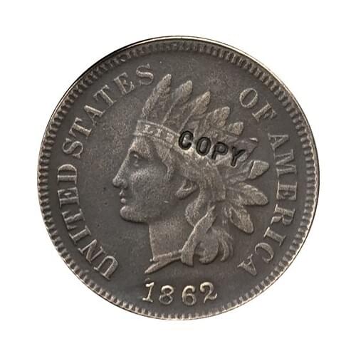 1862 Indian head cents coin copy