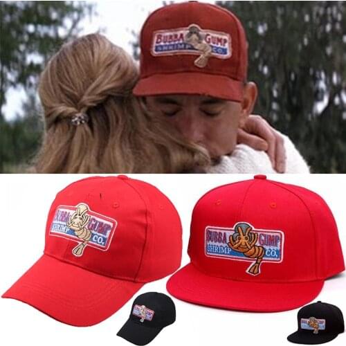 1994 Bubba Gump Shrimp CO. Baseball Hat Forrest Gump Costume Cosplay Embroidered Snapback Cap Men&Women Summer Cap wholesale