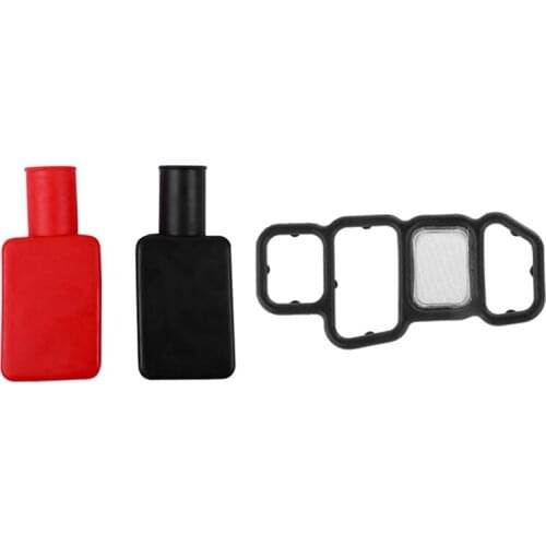 2X Car Battery Positive And Negative Covers & 1X Solenoid Gasket Spool Valve Filter For Honda Civic VTEC 06-14