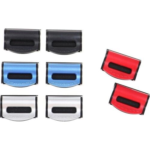 2pcs Universal Car Seat Belts Clips Safety Adjustable Auto Stopper Buckle Plastic Clip 4 Colors Interior Accessories Car-styling