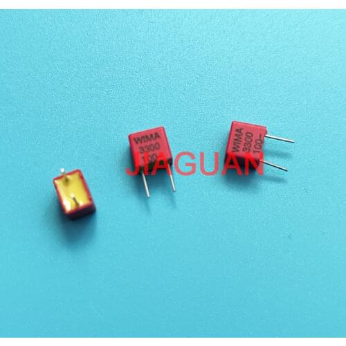 20PCS NEW RED WIMA FKP2 3300PF 3.3NF 100V 5%PCM5 332/100V Audio hot sale FKP-2 332 3n3 3.3NF/100V 3300P 3300PF/100V