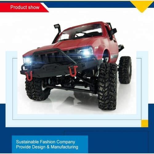2018 Newest 2.4GHz 4WD 1:16 Scale Remote Control Off-road RC Car Vehicle Toys with night Light