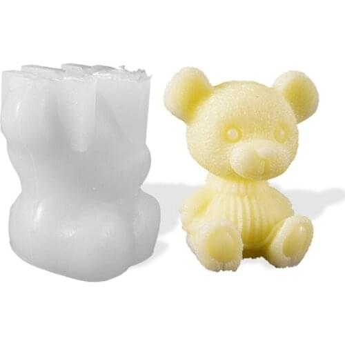 3D Animals Ice Ball Epoxy Resin Mold Bear Dog Ice Cube Silicone Mould DIY Crafts Ornaments Casting Tool T84A