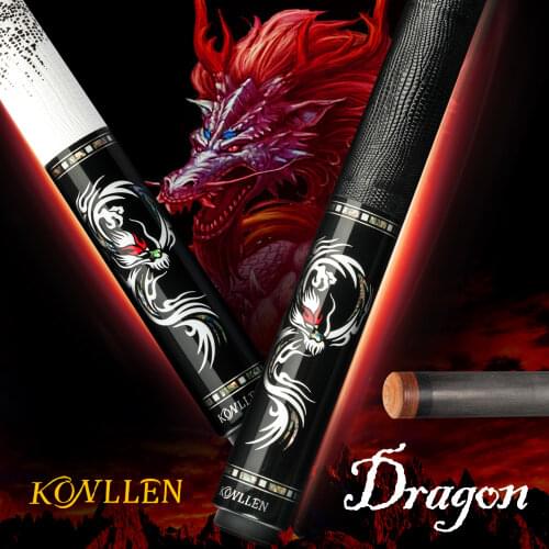 KONLLEN Billiards Pool Cue Stick Carbon Fiber Real Inlay Billiard Cue Carbon Energy Technology Leather Grip Kit with Extension