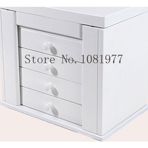 Wooden Box for Jewelry Packaging Jewelry Organizer Display Case Armoire Boite de Rangement
