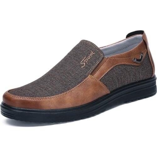 Breathble Single Footwear Slip On Thick Sole Loafers Male Casual Outdoor Flats Anti Slip Shoes H310