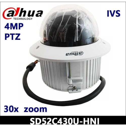 Dahua IP Camera 4MP SD52C430U-HNI 4.5mm~135mm 30x PTZ Network Camera Support PoE+ Security Camera