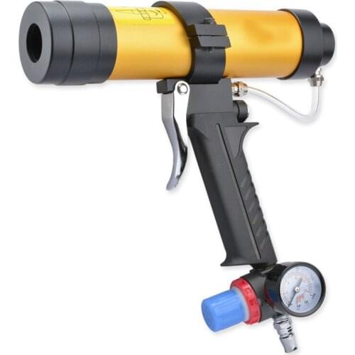High Quality 310ml Adjustable Speed Pneumatic Glass Glue Gun Glass Glue Gun Air Rubber Gun Caulk Applicator Tool Free Shipping