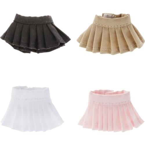 Lovely Doll Mini Pleated Skirt for OB11 1/12 BJD Dolls DIY Accessory