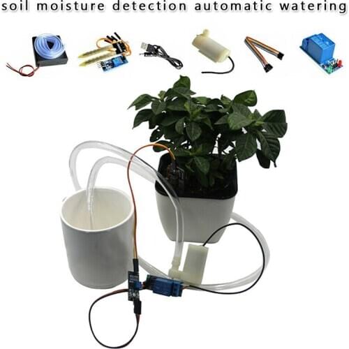 Automatic Irrigation Module DIY Set for Soil Moisture Detection Automatic Water Pumping Garden Flower Plant Irrigation Tool