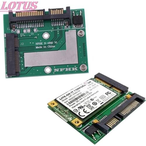 MSATA SSD to 2.5'' SATA 6.0gps adapter converter card module board mini pcie ssd
