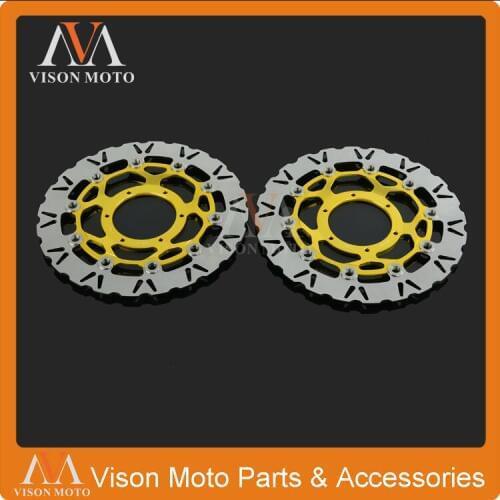 2PCS Front Floating Brake Disc Rotor For Honda CBR1000RR 06-14 VTR1000 SP1 RC51 SP2 00-07