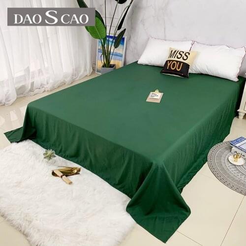 Bedding Sheet Home textile Printing Solid Color Flat Sheets Bed Sheet Bedding Linen for King Queen Size
