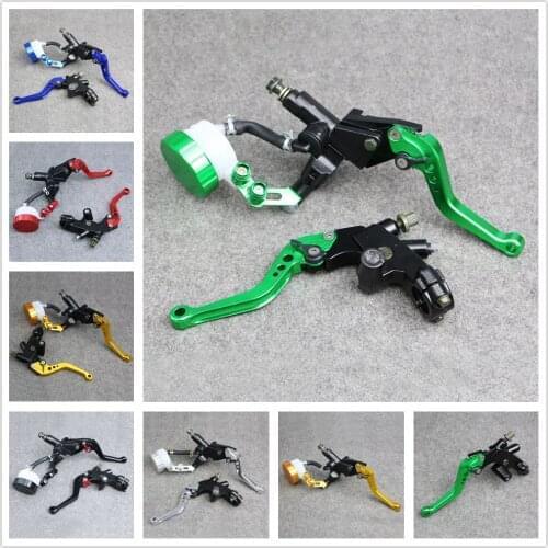 Fit For YAMAHA Motorcycle 7/8" 22mm Clutch Brake Levers Master Cylinder Reservoir Set
